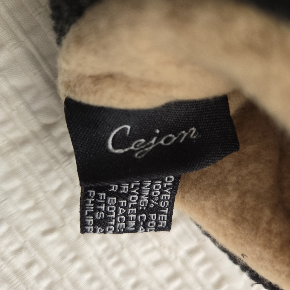 Cejon Shiny Black Velour Insulated Gloves - Picture 5 of 7
